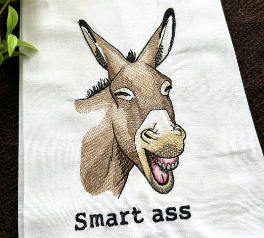 Smart Ass Handmade Embroidered Tea Towels