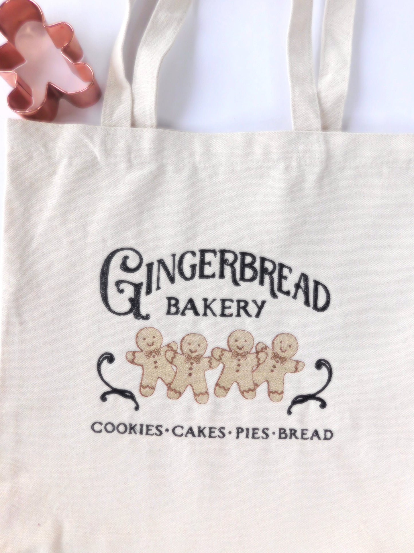 Gingerbread Canvas Tote Bag