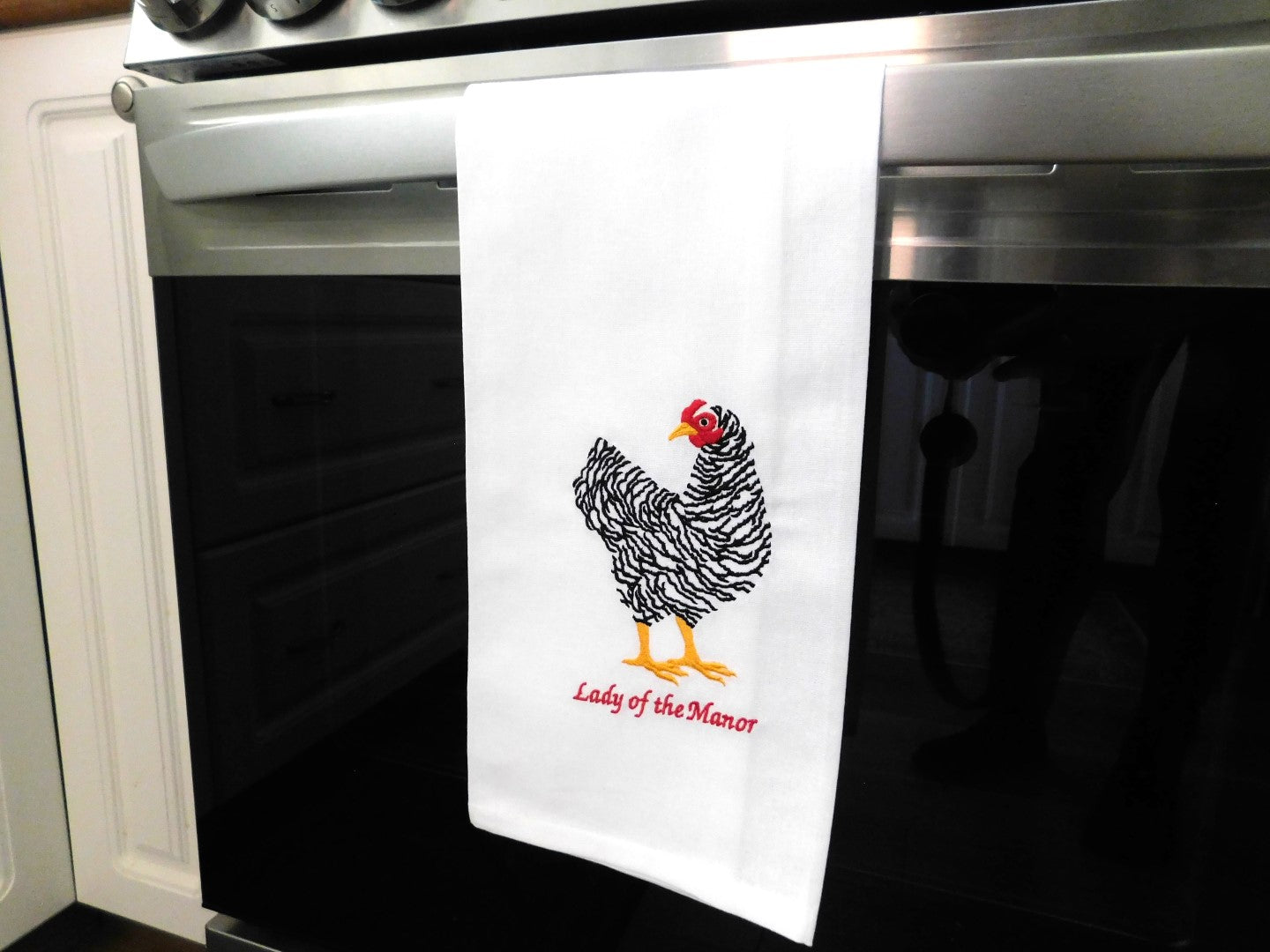 Lady of the Manor Handmade Tea Towel in Calgary