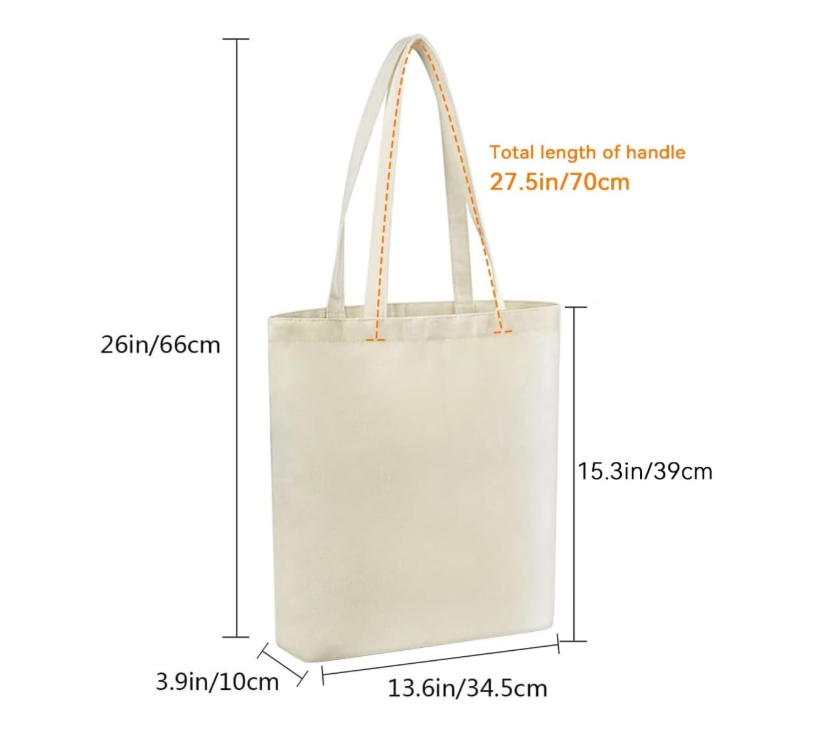 Castlemilk Creations Tote Bag Dimensions